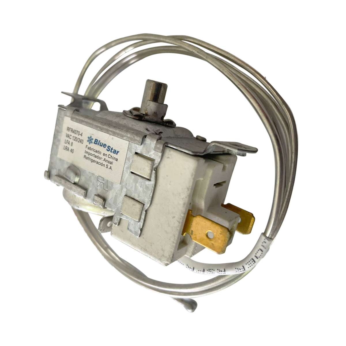 TERMOSTATO FREEZER DUAL RFR4070-4S 2 CONTACTOS BAMBI ⁄ GAFA ⁄ BRIKET TERMOSTATO FREEZER DUAL RFR4070-4S 2 CONTACTOS BAMBI ⁄ GAFA ⁄ BRIKET