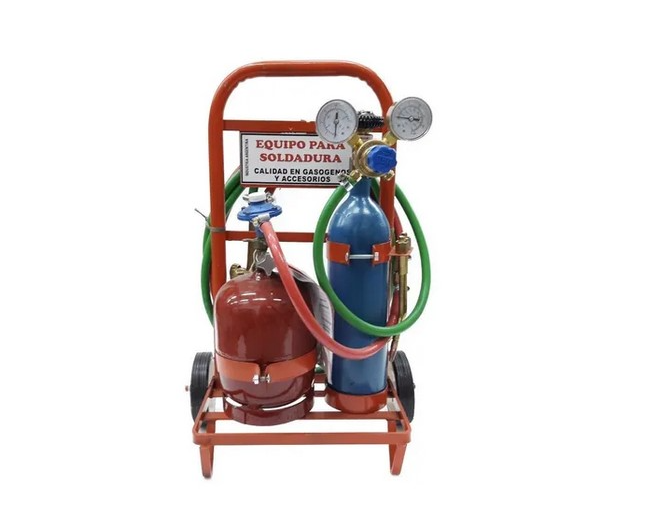 EQUIPO OXIGAS PRO 1KG X 1&frasl;4MT CON CARRO  