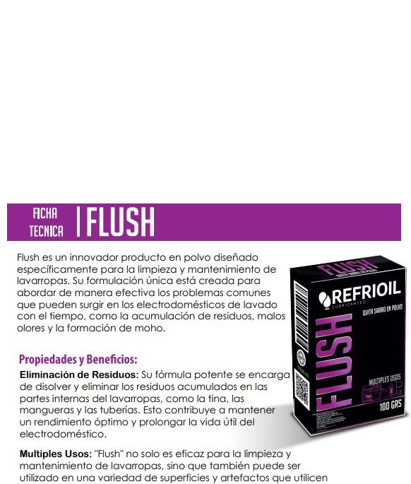 QUITA SARRO FLUSH EN POLVO 100GRS  