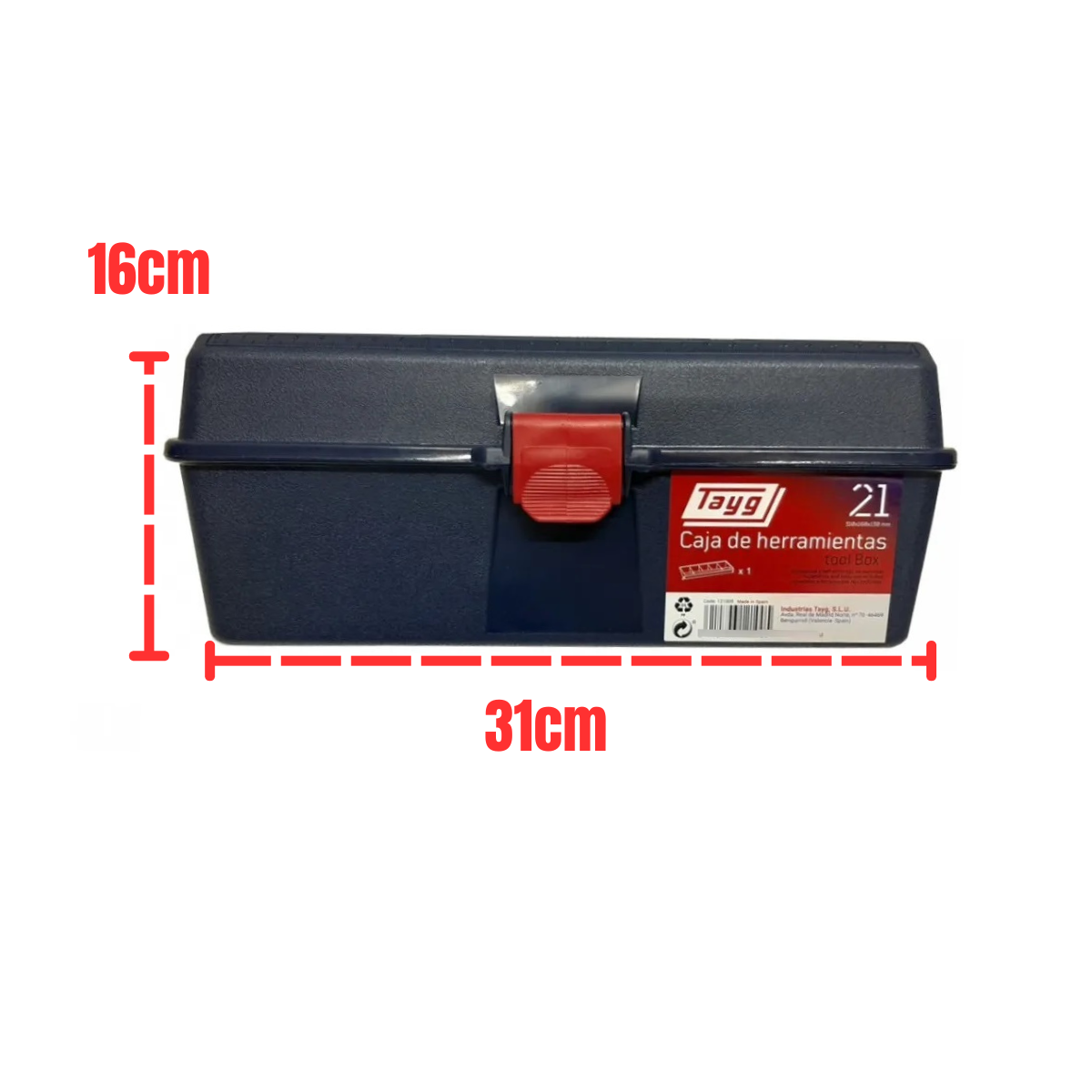 CAJA DE HERRAMIENTAS PLASTICA TAYG N°21      