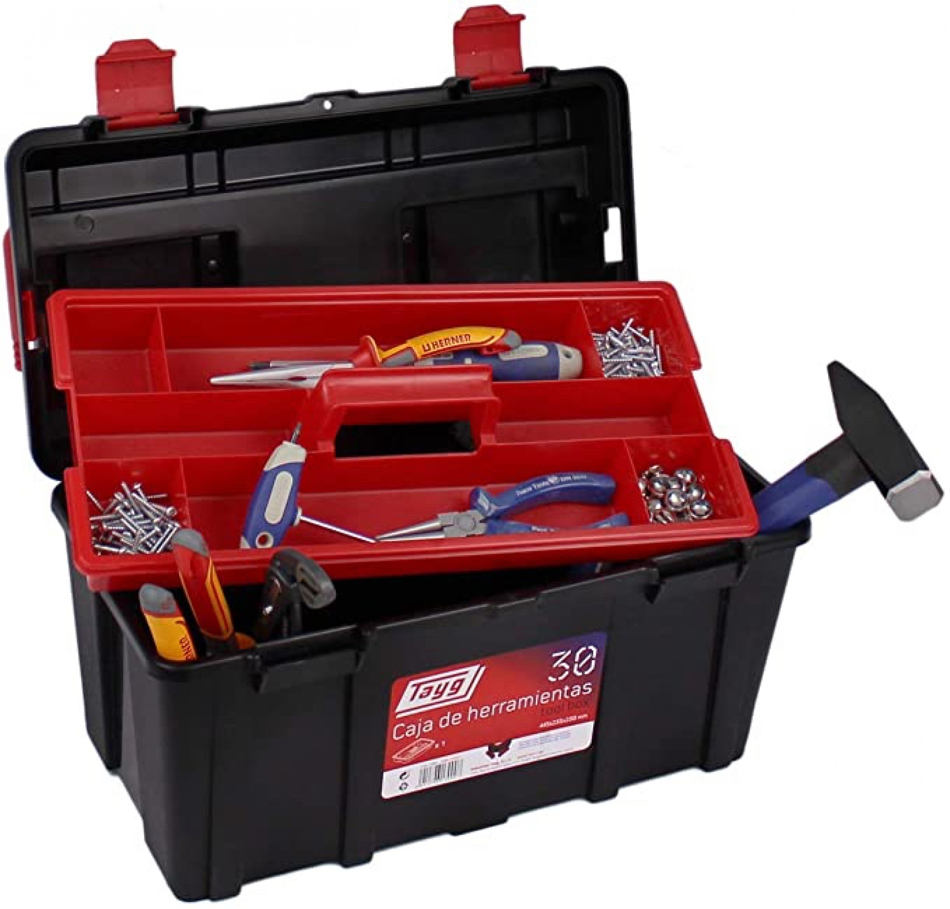 CAJA DE HERRAMIENTAS PLASTICA TAYG N°30 PROFESIONAL      
