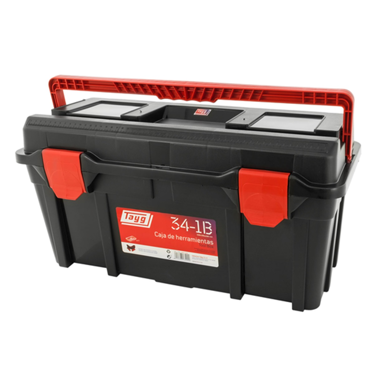 CAJA DE HERRAMIENTAS PLASTICA TAYG N°34 1B PROFESIONAL      