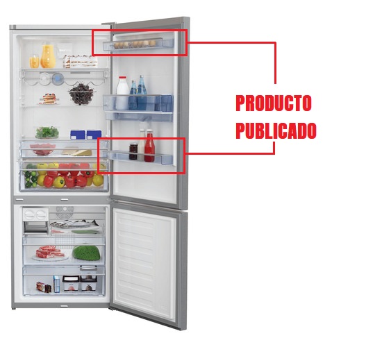 BALCON 1° Y 4° HELADERA BEKO RCNE520E40VDZX ORIGINAL  