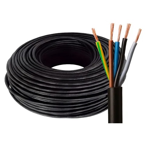CABLE ENVAINADO NEGRO X METRO 5X2.5MM     