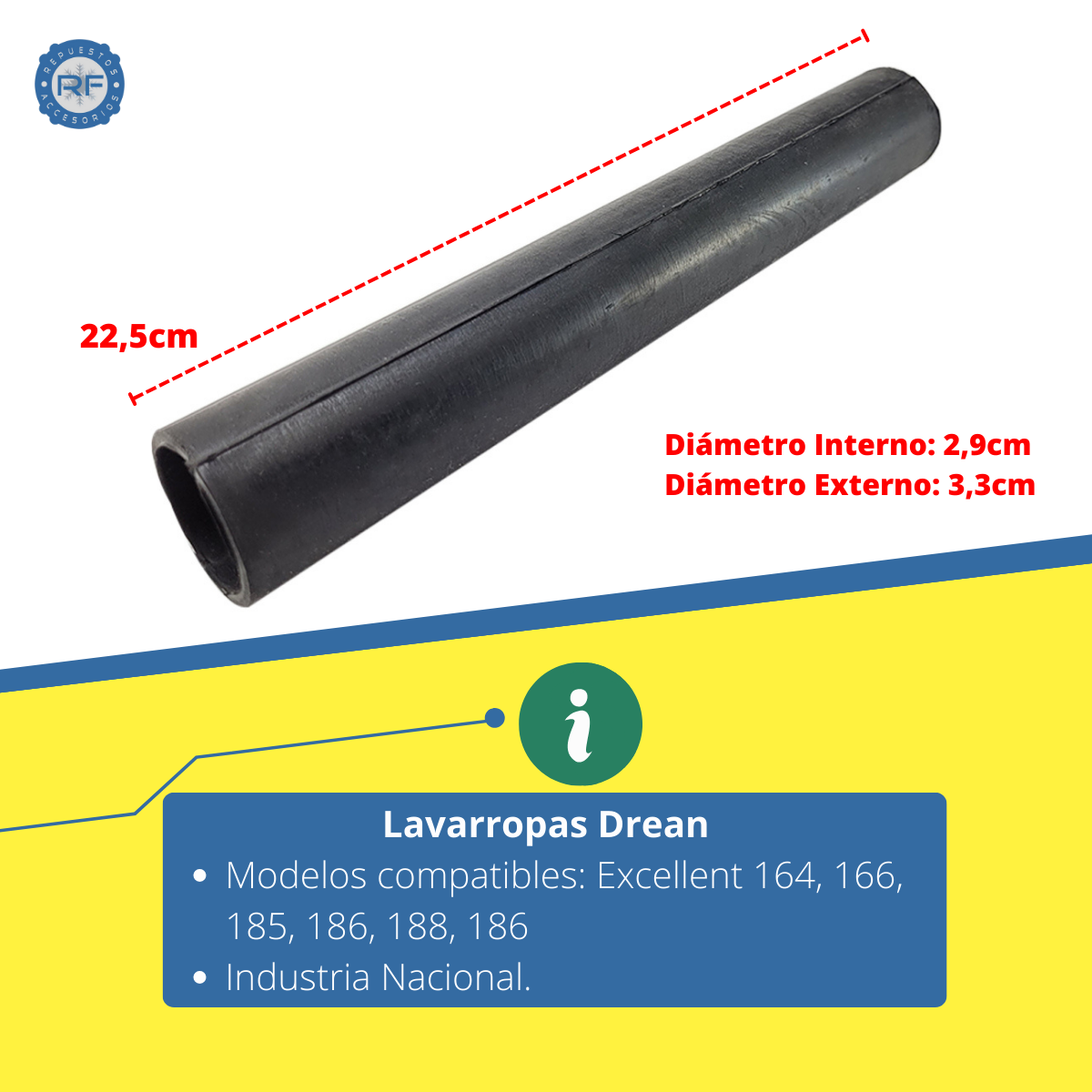 CODO FILTRO BOMBA LAVARROPA DREAN NACIONAL  