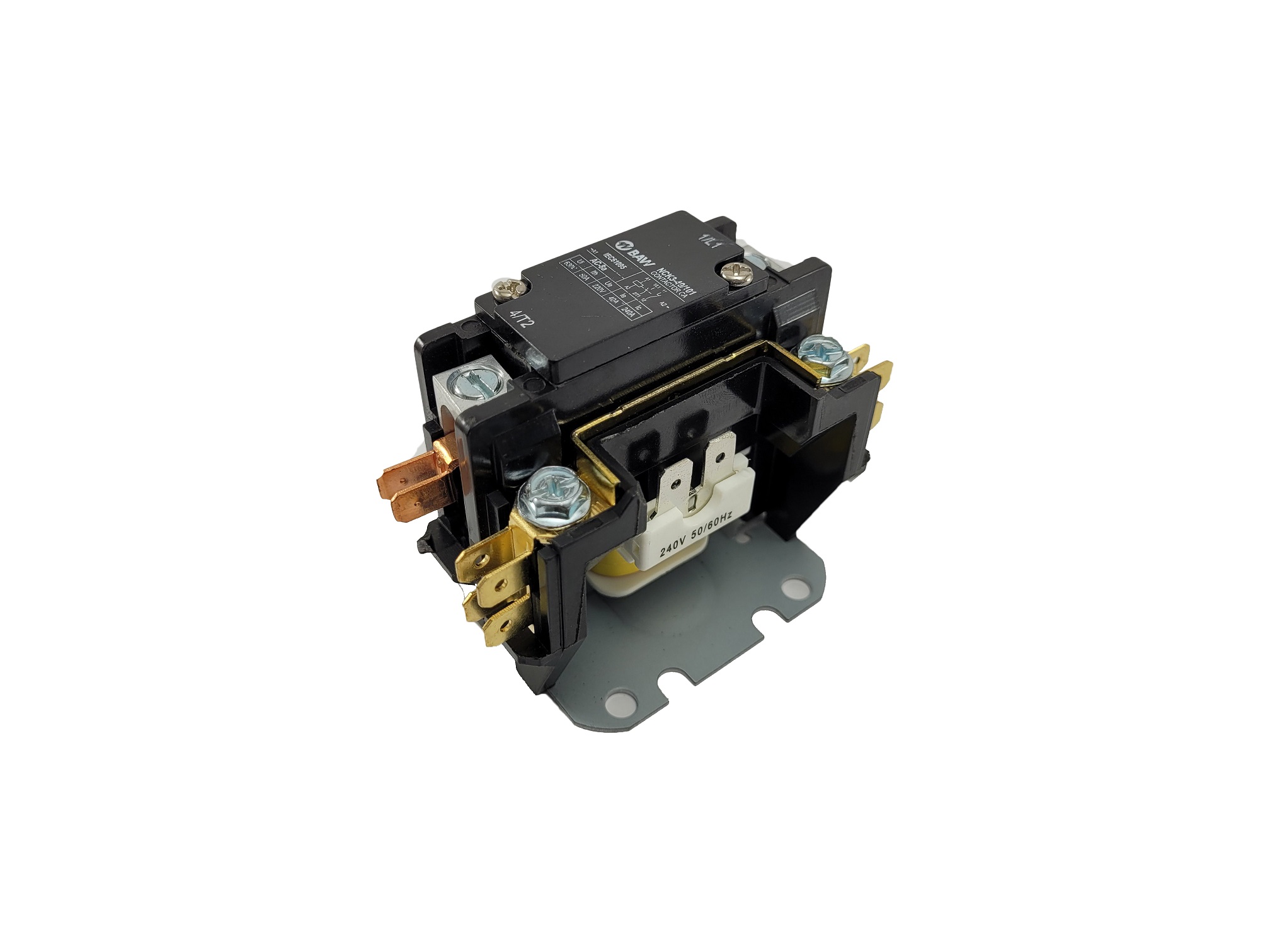 CONTACTOR UNIPOLAR + 1 AUX AIRE ACONDICIONADO 4KW 40A 220V  