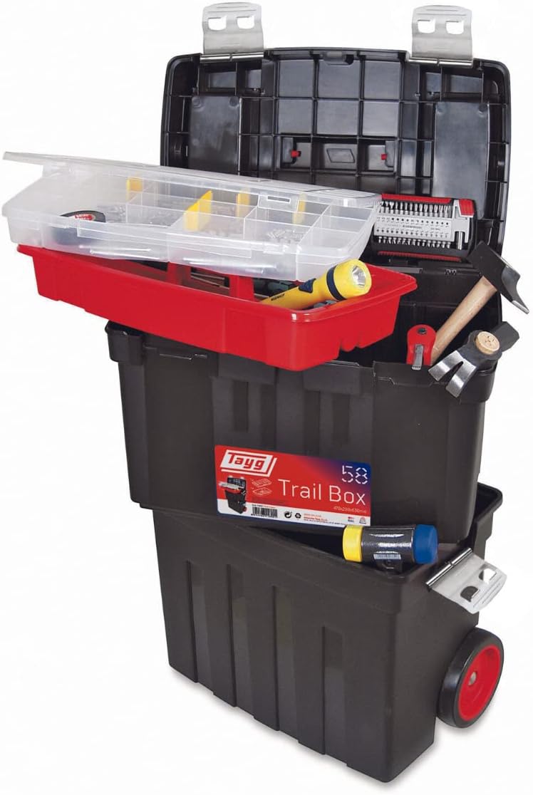 CAJA DE HERRAMIENTAS TAYG TRAIL BOX N° 58 C&frasl;METAL CON RUEDAS  