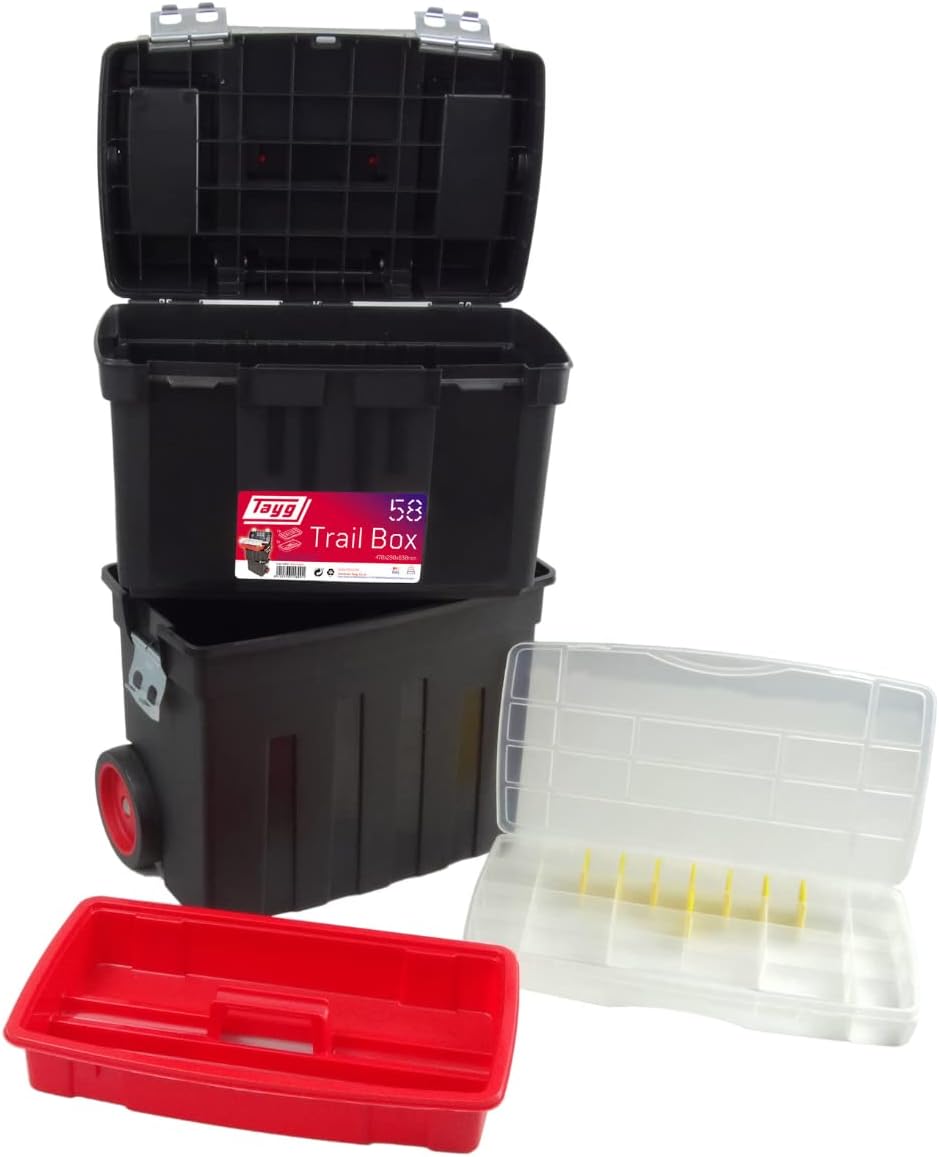 CAJA DE HERRAMIENTAS TAYG TRAIL BOX N° 58 C&frasl;METAL CON RUEDAS  