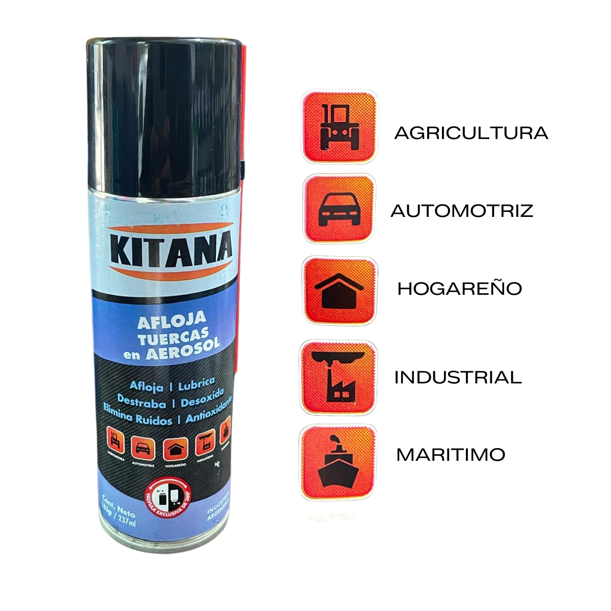 AFLOJA TUERCAS EN AEROSOL KITANA 163grs  